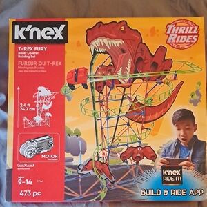 UNOPENED T-Rex Fury Roller Coaster Building Set - Red and Green